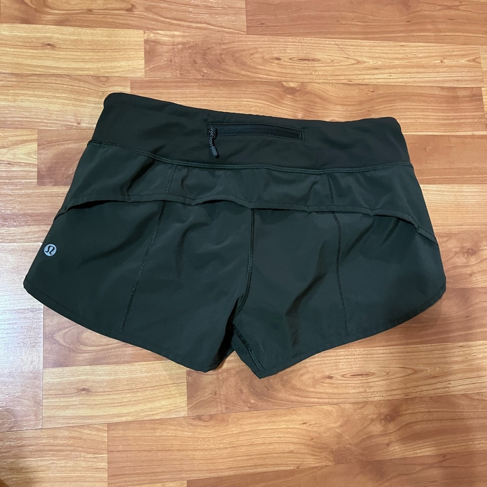 Lululemon speed shorts - army green